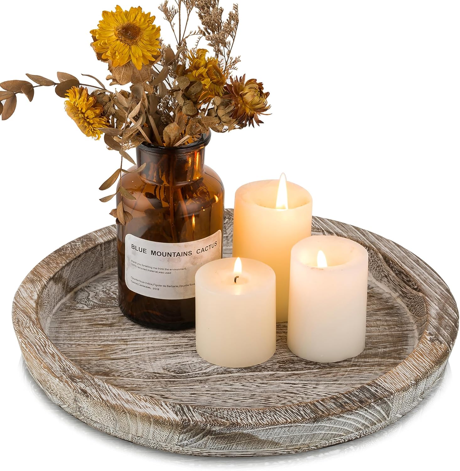 Hanobe Candle Plate Holder Tray